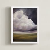 "Amethyst Evening" - Art Print in Amethyst by Mya Bessette - Framed Canvas