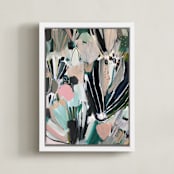 "Fresh Indigo" - Art Print in Fresh Indigo by Laci Fowler - Framed Canvas