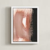"Terra Cotta" - Art Print in Terra Cotta by Angela Simeone - Framed Canvas