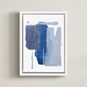 "Pressed No. 1" - Art Print in Soft Purple by Julia Contacessi - Framed Canvas