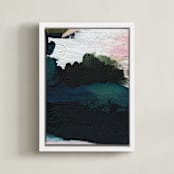 "Into The Mist III" - Art Print in Mist by Kayla King - Framed Canvas