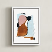 "Spring No. 16" - Art Print in Blush by Cait Courneya - Framed Canvas