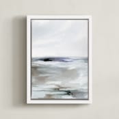 "Sweeping Azure II" - Art Print in Azure by Nicoletta Savod - Framed Canvas