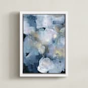 "Imbue" - Art Print in Blue Skies by Lindsay Megahed - Framed Canvas