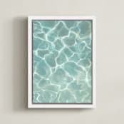 "Poolside" - Art Print in Poolside by Laura Browning - Framed Canvas