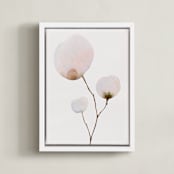 "Mokuren03" - Art Print in Pale Pink by jinseikou - Framed Canvas
