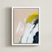"I Thought You Knew 1" - Art Print in White by Kayla King - Framed Canvas