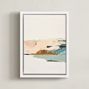 "Come Ashore" - Art Print in Shell by Caryn Owen - Framed Canvas