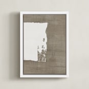 "Mindfulness" - Art Print in Earth by Shiho Whitehead - Framed Canvas