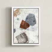 "In Time I" - Art Print in Spice by Jennifer Daily - Framed Canvas