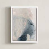 "Threshold II" - Art Print in Ocean by Rebecca King - Framed Canvas