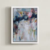 "Ashers Edge 1" - Art Print in Dark blue by Marissa DeCinque - Framed Canvas