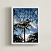 "The Palm" - Art Print in Shadow green by NSMARK - Framed Canvas