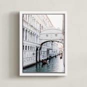 "Summer in Venice" - Art Print in Cotton white by Marianne Brouwer - Framed Canvas