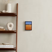 "Orange Wheat" - Art Print in Golden Orange by Carol C. Young - In a Room