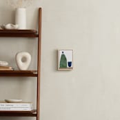 "Over The Nightstand Table" - Art Print in Green Bottle by Bethania Lima - In a Room