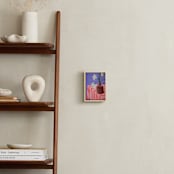 "Therese's Flowers" - Art Print in Summer Coral by Nicole Simms - In a Room