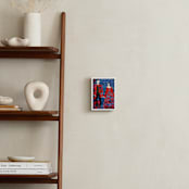 "Blue Rain" - Art Print in Raindrop by marcia biasiello - In a Room