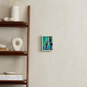 "Tomales Road: Aerial Pastures" - Art Print in Turquoise by Poppy Dodge - In a Room