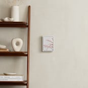 "Mogna01" - Art Print in Coral Pink by jinseikou - In a Room