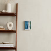 "Indigo Sea" - Art Print in Indigo Sea Blue by Denise Wong - In a Room