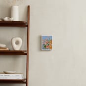 "From a Table in Carolina" - Art Print in Light Blue by Jennifer Allevato - In a Room
