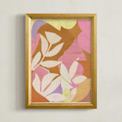 "Blossom's Breath" - Art Print in Goldenrod by cyrille gulassa - Framed
