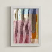 "Experiments II" - Art Print in Boi De Rose by Bethania Lima - Framed