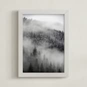 "Into the Fog" - Art Print in Mist by Jenna Holcomb - Framed