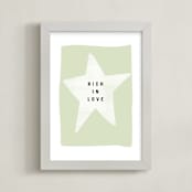 "rich in love" - Art Print in mint by Lindsay Stetson Thompson - Framed