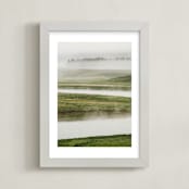 "Morning Mist" - Art Print in summer by Kamala Nahas - Framed