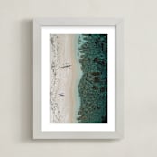 "Tranquility" - Art Print in Lagoon by Alaric Yanos - Framed