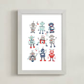 "mr robot" - Art Print in Blue Jay by peetie design - Framed