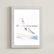 "Air" - Art Print in White by Mike Sunu - Framed