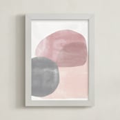 "Stockholm" - Art Print in Greyish Pink by WeArt - Framed