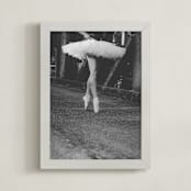 "Le Pointe" - Art Print in Graphite Black by Hollie Renner Photography - Framed