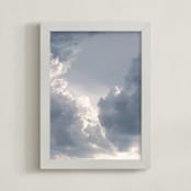 "Purling Sky" - Art Print in Steel by Courtney Crane - Framed