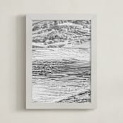 "Baker Glacier #1" - Art Print in glacier grey by Daniel Fox - Framed
