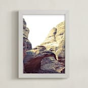 "Contour Study No. 1" - Art Print in Sandstone by Courtney Crane - Framed