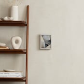 "Metal Leaves" - Art Print in Sterling by Irene Suchocki - In a Room