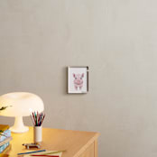 "Baby Animal Pig" - Art Print in Rosy Blush by Cass Loh - In a Room