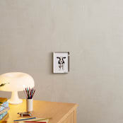 "Baby Animal Ox" - Art Print in Dark Chocolate by Cass Loh - In a Room