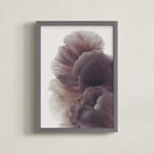"Ruffled" - Art Print in Orchid by Karen Kardatzke - Framed