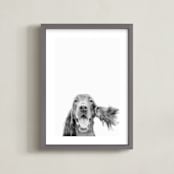 "Irish" - Art Print in Pepper by Anne Ciotola - Framed