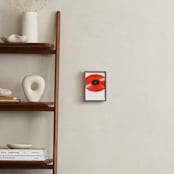 "Red Vinyl " - Art Print in Hot Red by Jonathan Brooks - In a Room