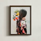"Flourish" - Art Print in Peony by Alicia Abla - Framed