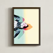 "New Life" - Art Print in Light Aqua by The Savage Label - Framed