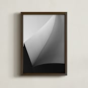 "Swept Away II" - Art Print in Black & white by Angie McMonigal - Framed