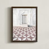 "Palace Walk 1" - Art Print in sandstone by Kamala Nahas - Framed