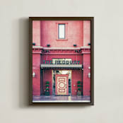 "Vintage Hollywood and Vine No.6" - Art Print in Redbury by Kamala Nahas - Framed